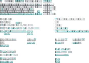 HYTE Firefly Keycap Set (white/turquoise)