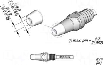 JBC TOOLS Tip: for desoldering irons