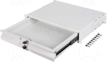 LANBERG Drawer | 2U | grey