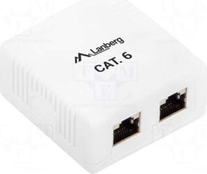 LANBERG Wall socket | white |