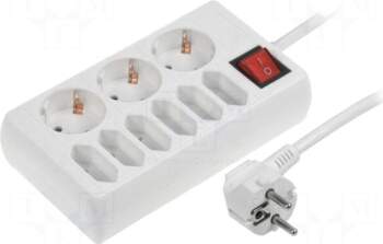 Logilink Plug socket strip: protective |
