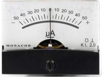 Monacor Amperometer | analogue | mounting