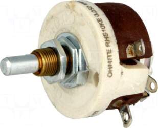 OHMITE Potentiometer: shaft | single turn