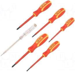 PG TOOLS Screwdriver: insulated-set | insulated
