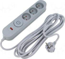 PLASTROL Plug socket strip: protective |