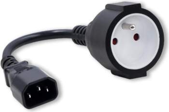 Qoltec Adapter IEC 320 C14/ FRENCH