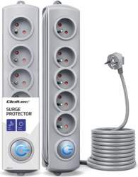 Qoltec Surge protector | 5 sockets