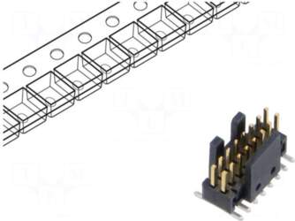 SAMTEC Connector: pin strips | socket