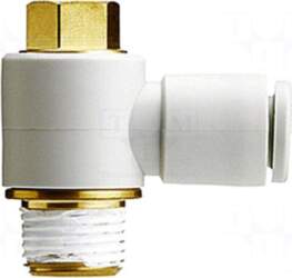 SMC Push-in fitting | threaded,angled