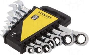 STANLEY Wrench: combination spanner-set | rattle