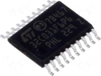 STMicroelectronics IC: STM32 ARM microcontroller |