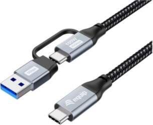 USB kabelis Equip USB-A + USB-C