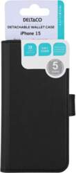 Wallet case 2-in-1 DELTACO for iPhone