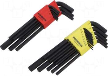BONDHUS Wrench: hex key-set | inch