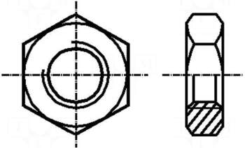 BOSSARD Nut | hexagonal | M8