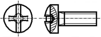 BOSSARD Screw | M4x8 | Head: