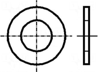 BOSSARD Washer | round | M16