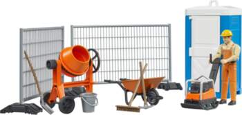 Bruder bworld construction site set, backdrop