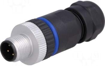 BULGIN Plug | M12 | PIN: