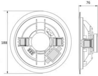 Ceiling speaker Avtek CS 606