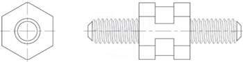 DREMEC Spacer sleeve | hexagonal |
