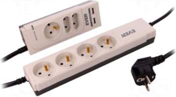 EVER Plug socket strip: protective |