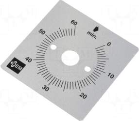 FAUCIGNY INSTRUMENTS Scale for mechanical timer