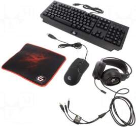 GEMBIRD Keypad: computer-gaming kit | black