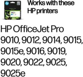 HP 963XL    Cyan                Tintenpatrone 22,77ml