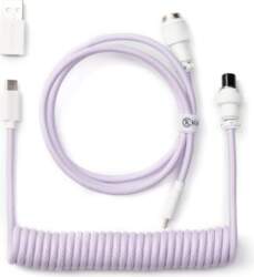 Keychron Coiled Type-C Cable, Light Purple