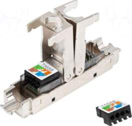 LANBERG RJ 45 coupler | silver
