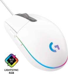 Logitech G203 LIGHTSYNC, gaming mouse (white)