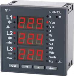 LUMEL Meter: network parameters | on