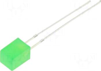 OPTOSUPPLY LED | green | rectangular