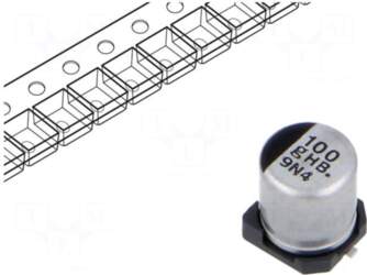 Panasonic Capacitor: electrolytic | SMD |