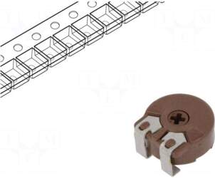 PIHER Potentiometer: mounting | 100kΩ |
