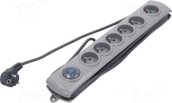 QOLTEC Plug socket strip: protective |
