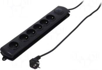 QOLTEC Plug socket strip: protective |