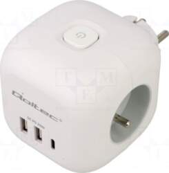 QOLTEC Plug socket strip: supply |