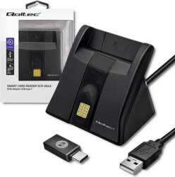Qoltec Smart ID chip card reader