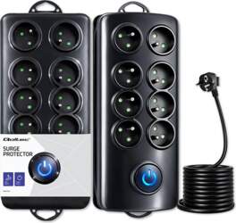 Qoltec Surge protector | 8 sockets