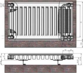 Radiators 11x500x1000 Ventil Compact Termolux