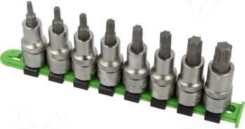 RECA Socket: Torx®-bit-set | Chrom-vanadium steel