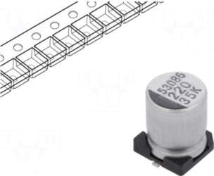 SAMWHA Capacitor: electrolytic | SMD |