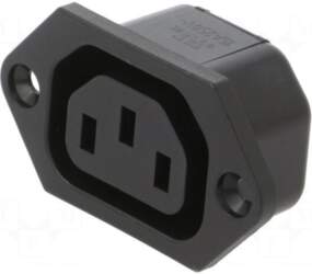 SCHURTER Connector: AC supply | socket