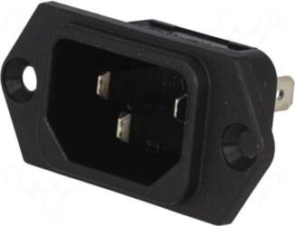 SCHURTER Connector: AC supply | socket