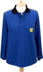STATICTEC Polo shirt with long sleeves