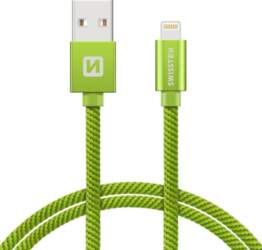 Swissten Textile Fast Charge 3A Lightning
