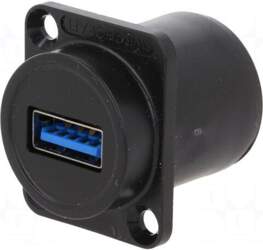 SWITCHCRAFT Adapter | USB A socket-front