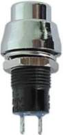 Taiwan PUSH-BUTTON SWITCH OFF-(ON) SILVER